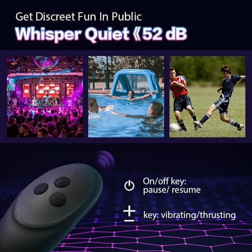10 Thrilling Vibration 3 Thrusting Silicone Remote Control Cock Ring Anal Vibrator - Image 7