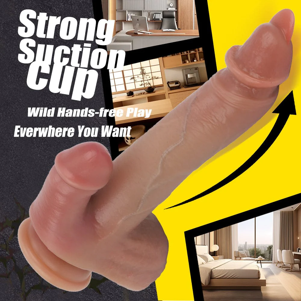 Tongue Dick Strong Suction Cup Realistic Big Size Penis - Image 2