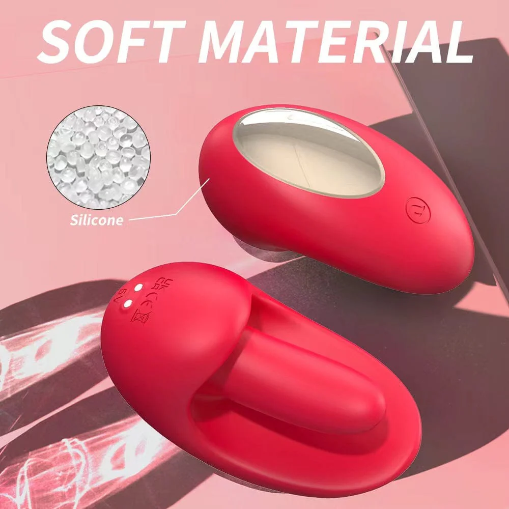 Tongue Shape Licking Nipples Clit Stimulation Vibrators For Women - Image 5