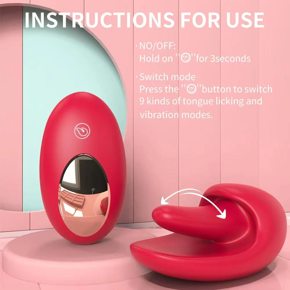 Tongue Shape Licking Nipples Clit Stimulation Vibrators For Women - Image 6