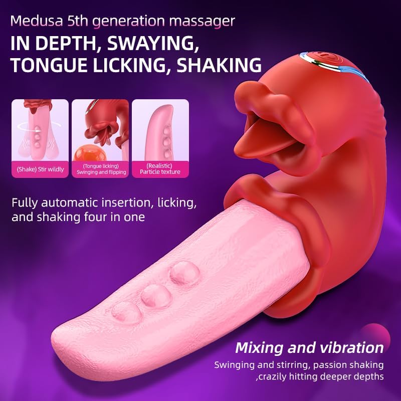 Upgraded Realistic Swing Tongue G-Spot Vibrator - Image 3