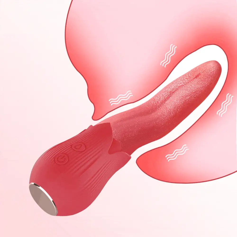 Upgraded Rose - 20 Frequency Tongue Licking Vibrator - Image 2
