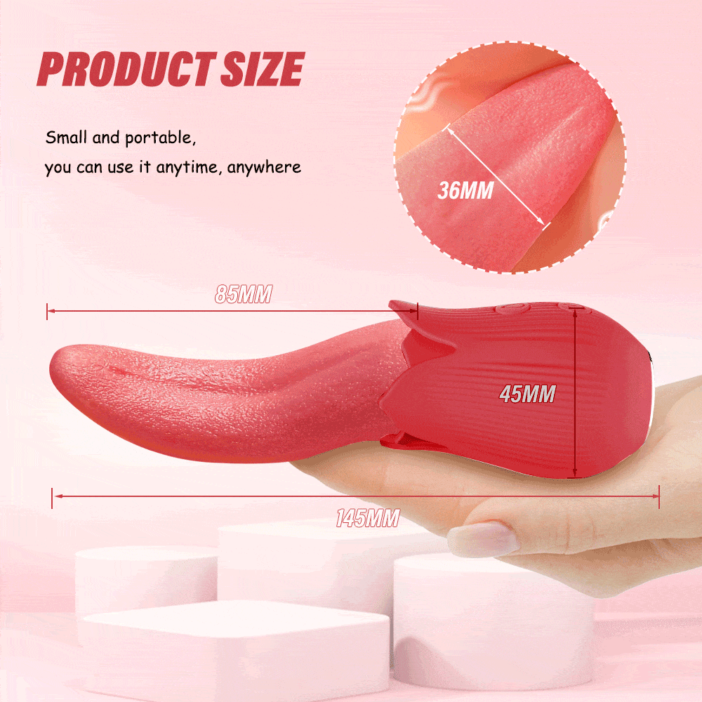 Upgraded Rose - 20 Frequency Tongue Licking Vibrator - Image 7