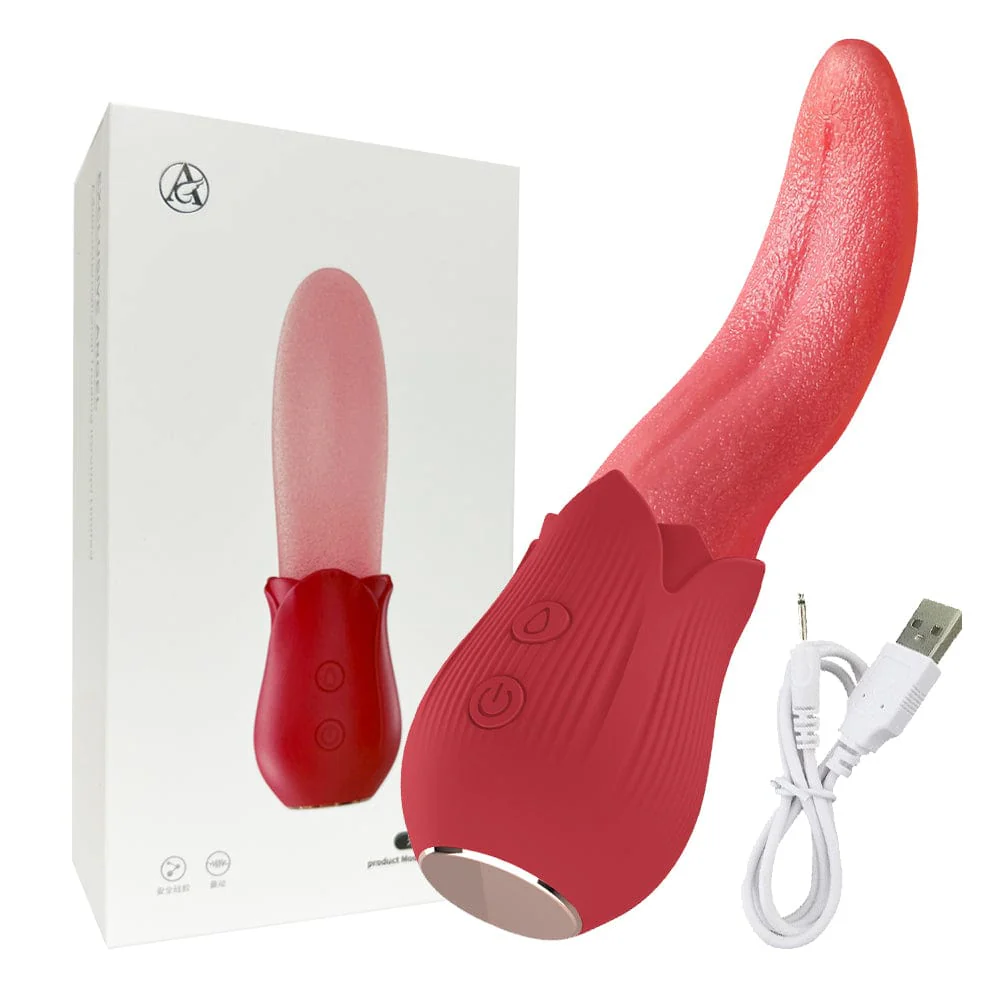 Upgraded Rose - 20 Frequency Tongue Licking Vibrator - Image 9