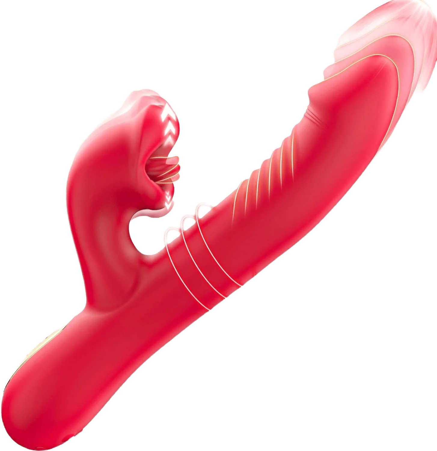 Upgraded Rose Muncher 5 In 1 Thrusting Clitoral G Spot Vibrator