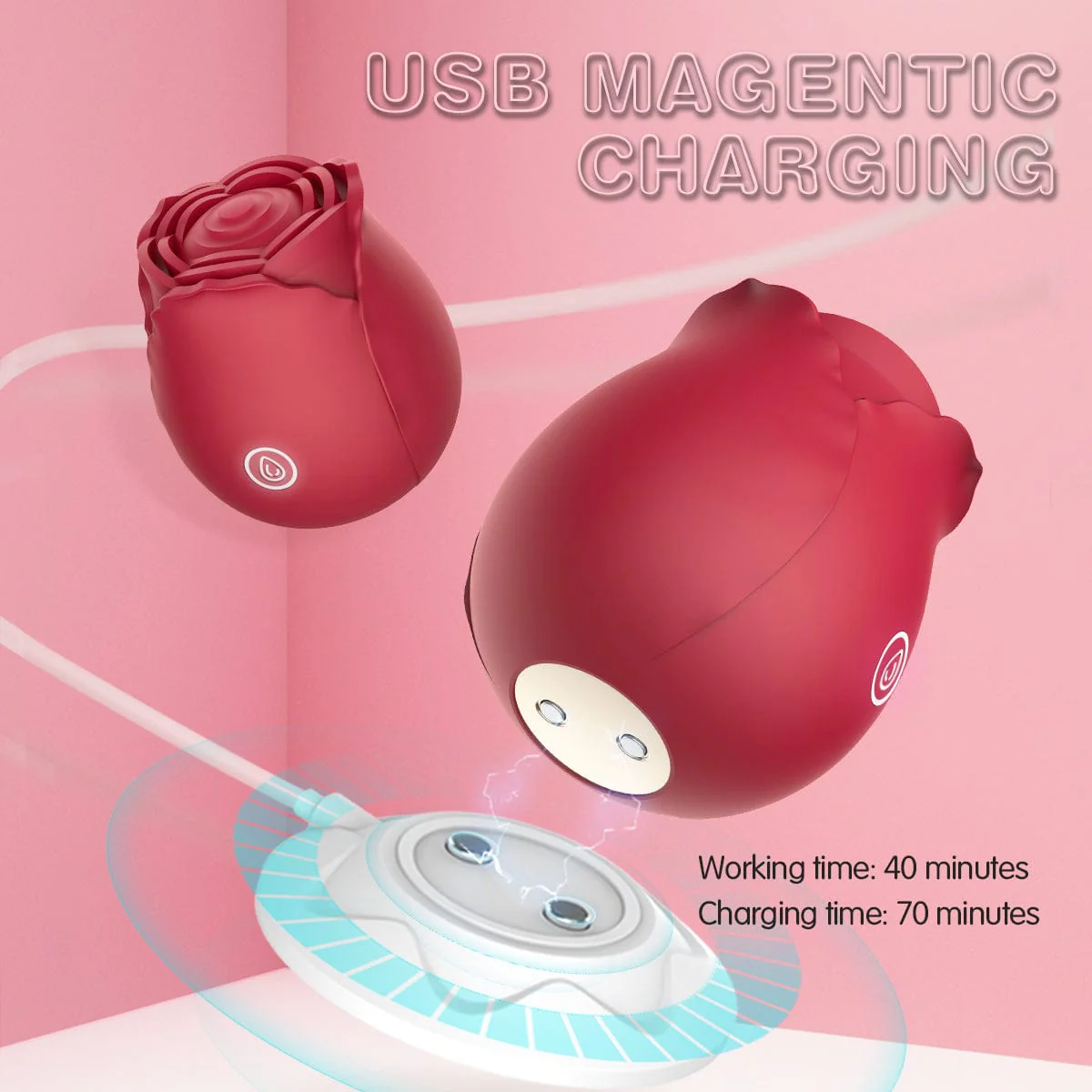 [Valentine's Best Deal] Save $14.43 - Baseball Thrusting Dildo & Rose Tapping Toy - Image 4