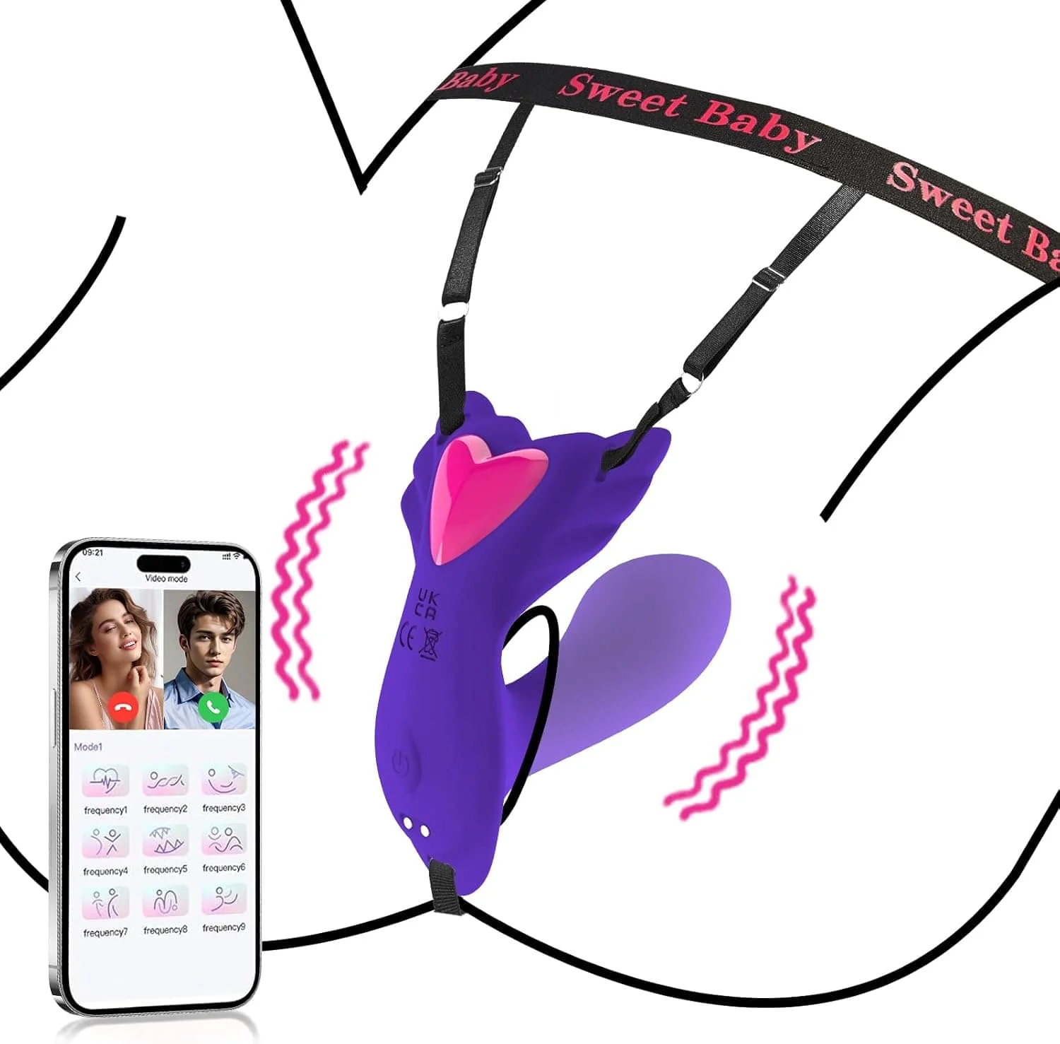 [Valentine's Special] 6.27% Off - Rose Finger Vibrator & Butterfly Wearable Vibrator - Image 4