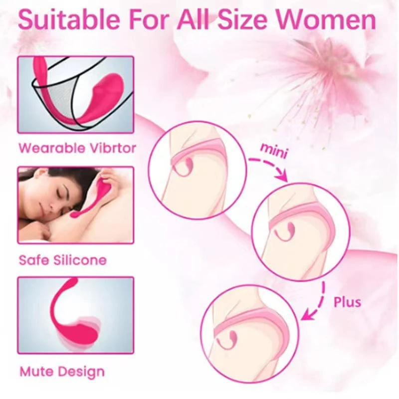Wireless Bluetooth G Spot Wearable Vibrator Panty Sex toy APP Control - Image 3