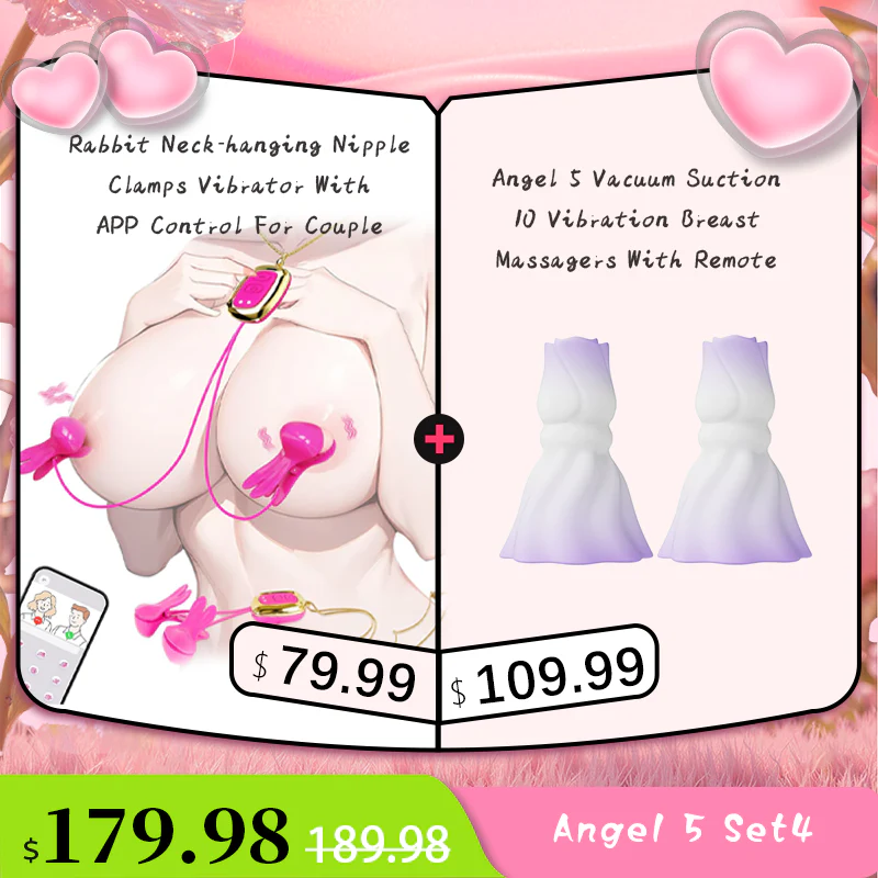 YEAIN Rose Nipple Stimulation Vibrators Manual Sucking Teasing Nipple Toy (A Pair) - Image 20