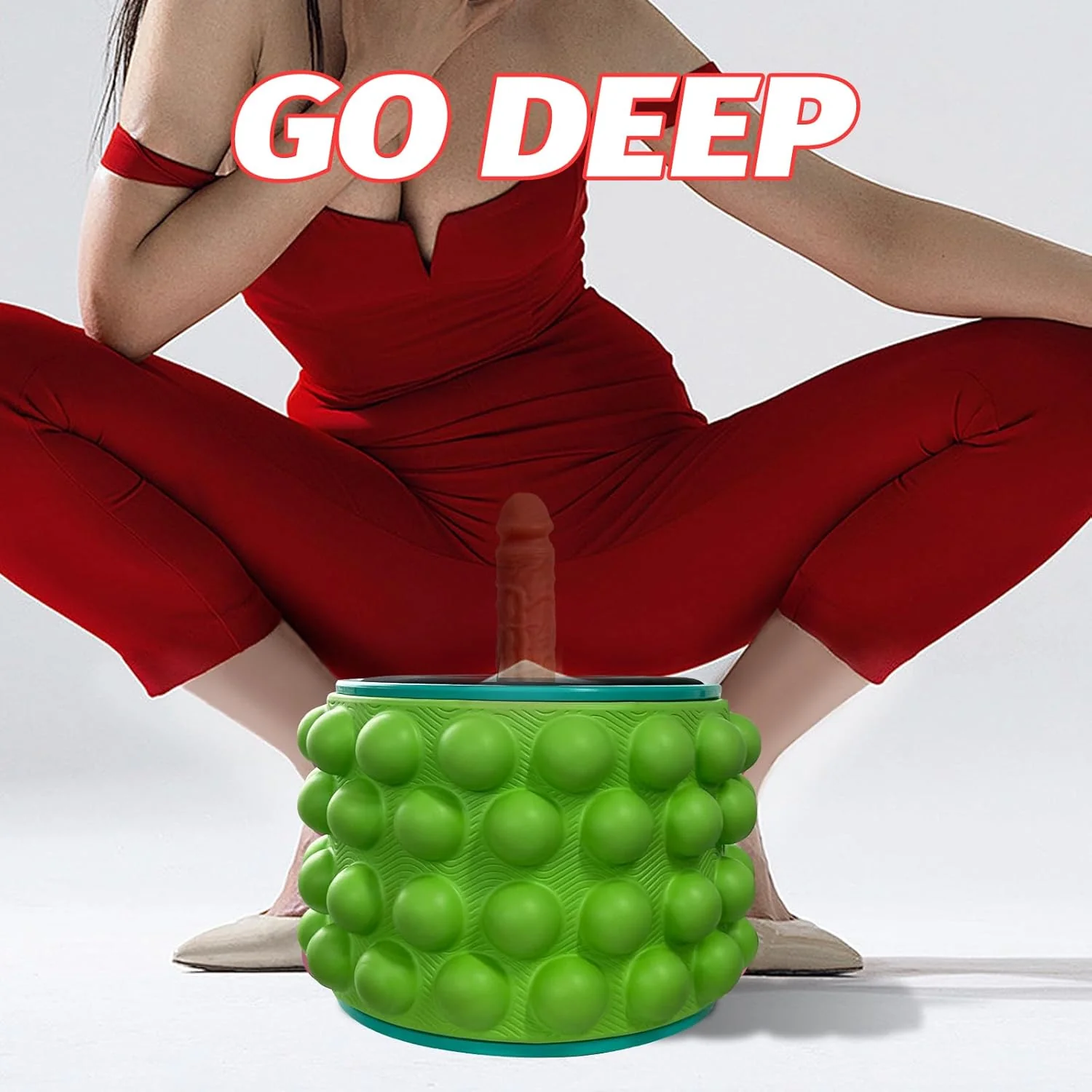 Yoga Wheel Simulated Penis Sex Machine Relieve Fatigue - Image 2